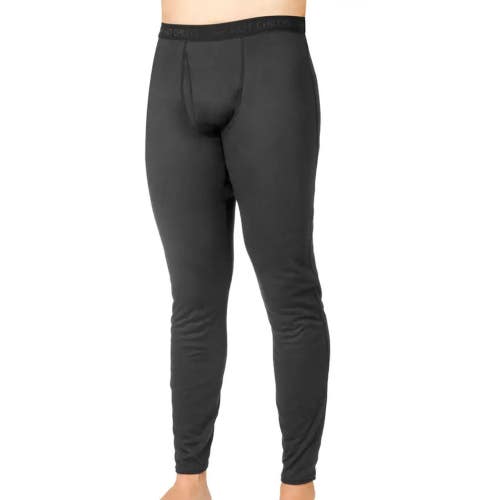 Hot Chillys Base Layer Bottom Men's 2XL Black Moisture Wicking Relaxed Fit DAC54