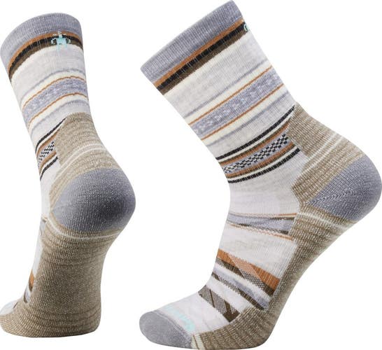 Smartwool Hike Crew Socks Men Large Ash Panorama Merino Wool Light Cushion DAC30