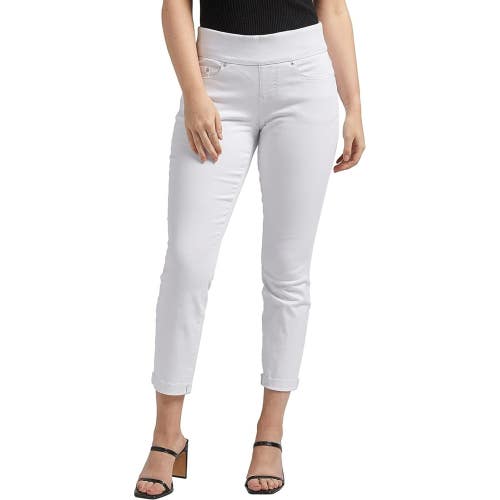 Jag Jeans Amelia Women 4X27 White Cotton Skinny Leg Mid-Rise Cropped Ankle DAC28