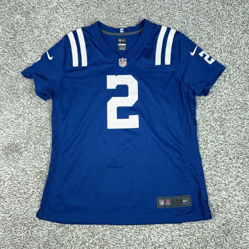 Indianapolis Colts Football Jersey Womens Extra Large Blue Carson Wentz NFL Nike