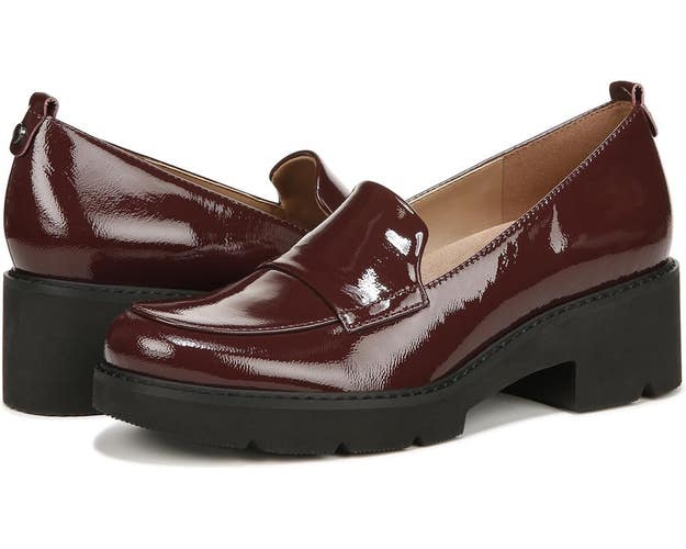 Naturalizer Darry H7079L6602 Loafer Womens 10 B Cabernet Sauvignon Shoes ZAP2731