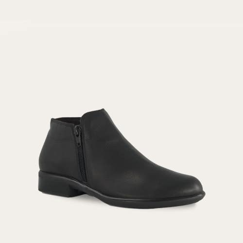 Naot Helm Boots Womens 10-10.5 Black Leather Double Zippers Ankle Bootie ZAP2730