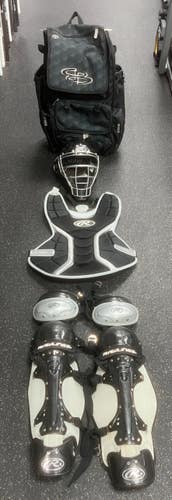 Used Rawlings ADULT SET WITH BAG Catchers Equipment Other 11497-S000162240