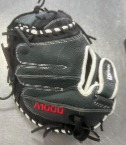 Used Wilson A1000 BB/SB Catchers RH Throw Black 33" 11497-S000162236