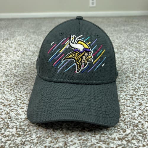 Minnesota Vikings Mens Hat Small Flex Gray Football New Era NFL Crucial Catch