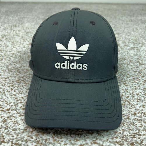 Adidas Mens Hat Cap Snapback One Size Black Trefoil Logo Casual Sports Dad Logo