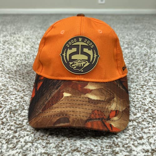 Minnesota Wild Hat Cap Strap Back Mens One Size Orange NHL Hockey Hunting Camo