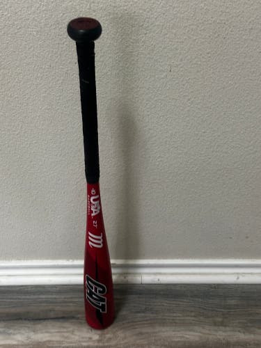 2019 Marucci CAT Alloy USABat Certified Bat (-10) 17 oz 27" (Used)