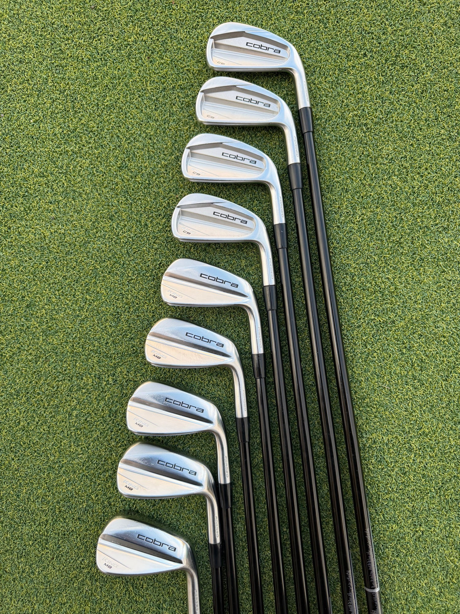Cobra King MB/CB Combo Iron Set Tour Stiff Graphite MMT Shafts (9