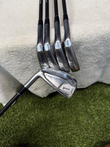 Lefty Srixon Zxi7 Iron Set (5-9) Axiom Velocore 125 X Extra Stiff Shaft LH