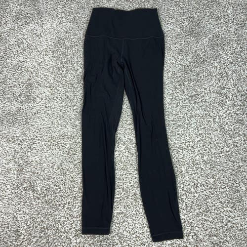 Lululemon Pants Womens 4 Black High Rise Ankle Leggings Yoga Gym Workout Align