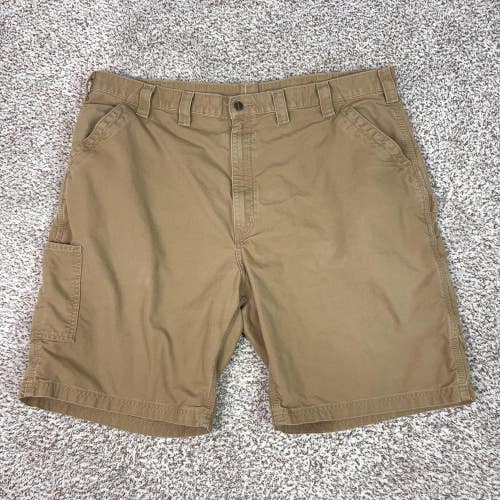 Carhartt Shorts Mens 46 Brown Canvas Workwear Original Fit Cargo Utility Pockets