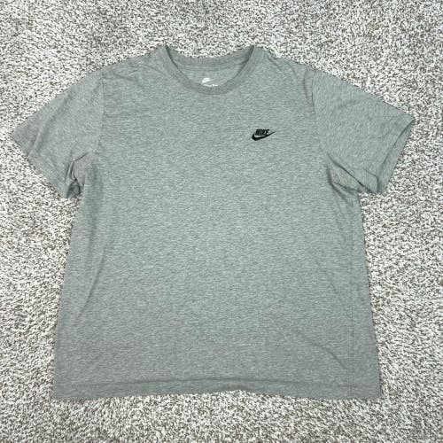 Nike Shirt Mens XL Gray The Nike Tee Embroidered Swoosh Logo Casual Tee T Sport