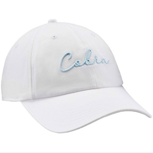 NEW 2026 Cobra Sunset Script White Adjustable Hat/Cap