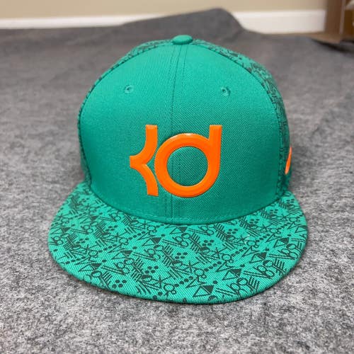 Nike Mens Hat Strap Back Green Orange Kevin Durant Cap Basketball Logo Sports ^