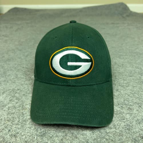 Green Bay Packers Mens Hat Strap Back Green Cap Football NFL Logo Dad Casual Top