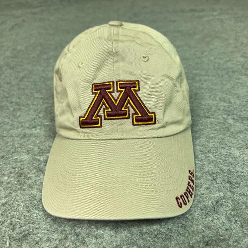 Minnesota Gophers Mens Hat Strap Back Beige Cap Football College NCAA Cap Dad
