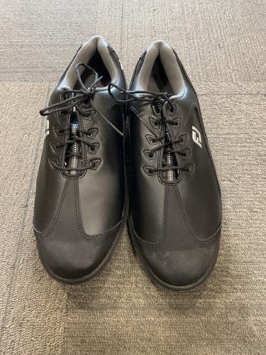 Used Foot Joy SPORT LT Mens Golf Shoes Black Senior 10 11614-S000245611