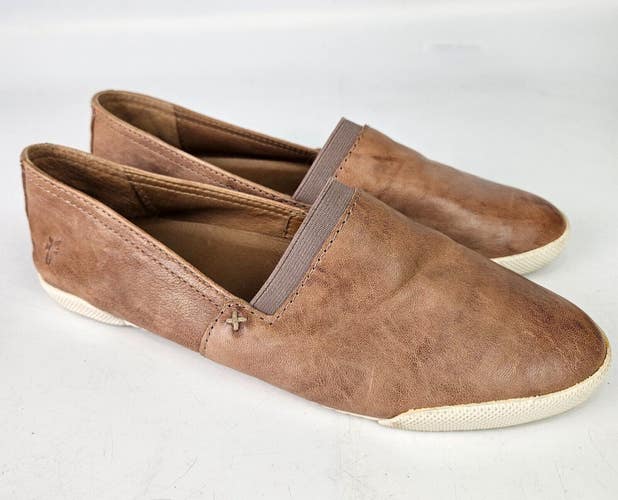 Frye Melanie Slip On Leather Flats Shoes Women's Size 7.5 M Casual Comfort