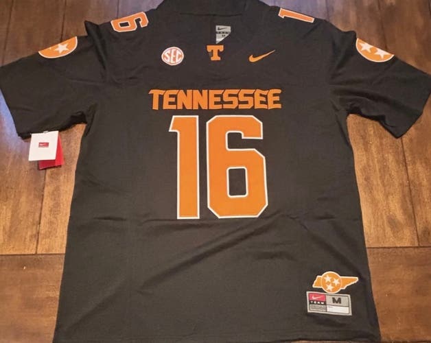 University of Tennessee Morgan Wallen Blackout-Mode #16 Adult Medium Jersey NWT