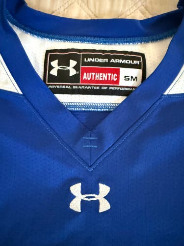 Blue Small Adult Under Armour Hockey Practice Jersey