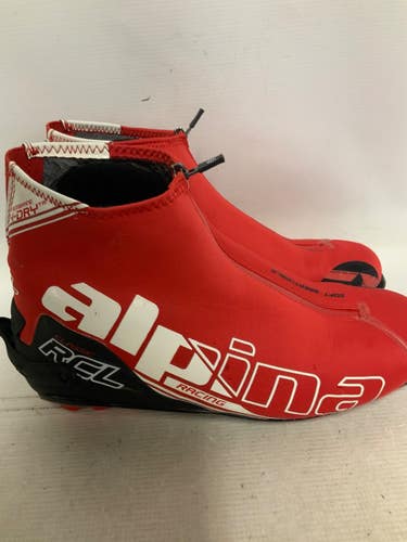 Used Alpina CLASSIC RCL Mens NNN XC Ski Boots Red M 10 / W 10.5-11 11823-S000042354