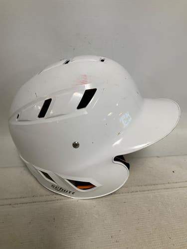 Used Schutt WHITE Batting Helmet No Mask White S/M 11823-S000042353