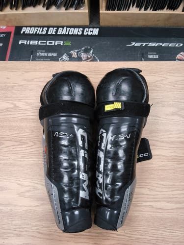 Senior CCM Tacks AS-V 16" Shin Pads Pro Stock (Used)