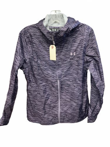 Under Armour Hooded Rain Jacket Size M Purple