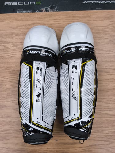 Senior CCM Tacks Pro 16" Shin Pads Pro Stock (Used) 1