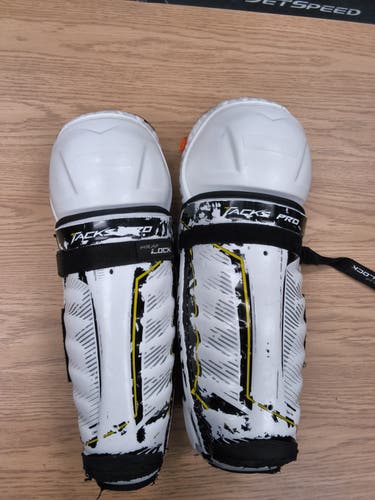 Senior CCM Tacks Pro 16" Shin Pads Pro Stock (Used) 2