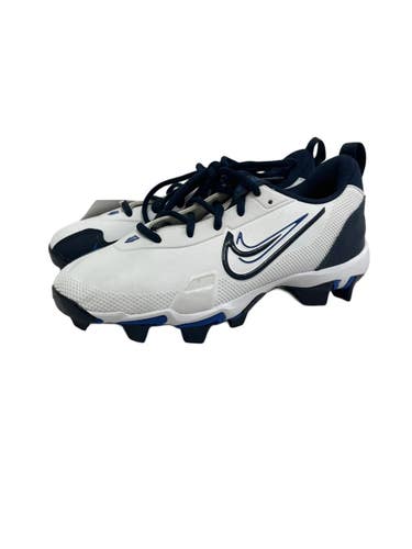 Used Nike FORCE TROUT 9 KEYSTONE LOW BB/SB Cleats White And Navy Blue Junior 04 11692-S000158402