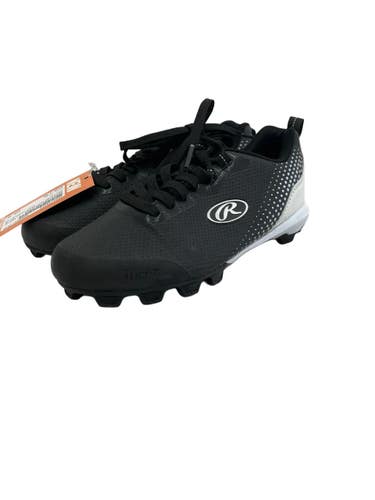 Used Rawlings DIVISION LOW BB/SB Cleats Black Junior 02 11692-S000158422