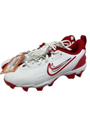 Used Nike FORCE TROUT 9 KEYSTONE BB/SB Cleats White And Red Junior 05.5 11692-S000158423