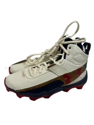 Used Under Armour HARPER 10 RM BB/SB Cleats White/Red/Navy Junior 05 11692-S000158461