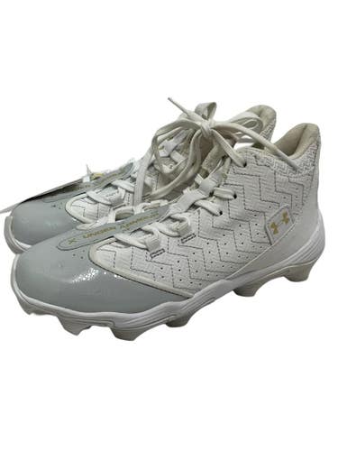 Used Under Armour HARPER 9 RM BB/SB Cleats White Junior 04 11692-S000158462