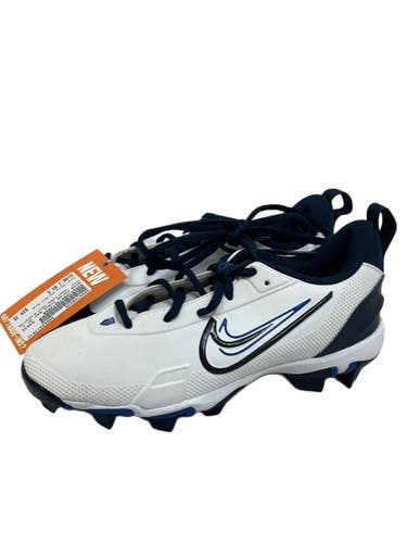 Used Nike FORCE TROUT 9 KEYSTONE BB/SB Cleats White And Navy Blue Junior 04.5 11692-S000158425