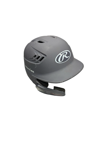Used Rawlings HELMET W JAW GUARD Batting Helmet No Mask Grey MD 11682-S000137636