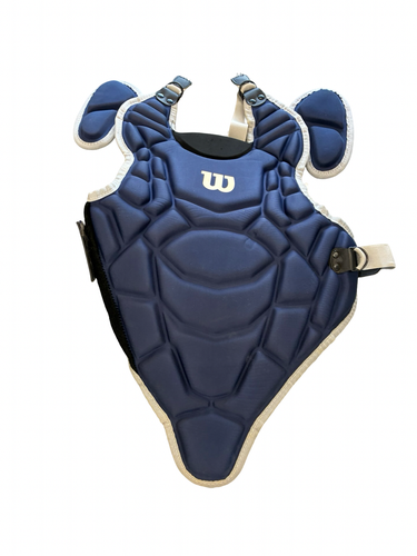 Used Wilson CHEST PROTECTOR Catchers Chest Protector Royal Blue Youth 11682-S000140479