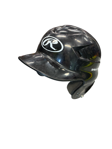 Used Rawlings HELMET Batting Helmet No Mask Black MD 11682-S000138036