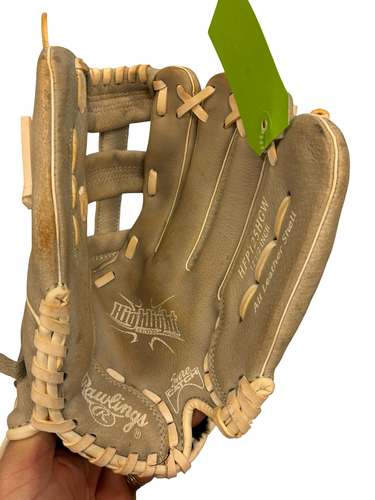 Used Rawlings HIGHLIGHT SERIES BB/SB Glove RH Throw Grey 12 1/2" 11682-S000138681