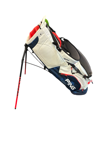 Used Ping 4 WAY STAND BAG Mens Stand Bag Navy Blue 11682-S000138753
