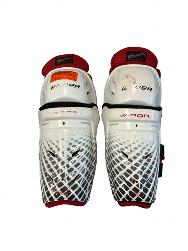 Used Bauer VAPOR SHINGUARDS Youth Shin Guards White 8 1/2" 11682-S000140520