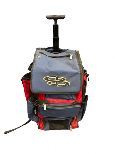Used BoomBah WHEELED BAG BB/SB Player Wheeled Bag Navy Blue 11682-S000140523
