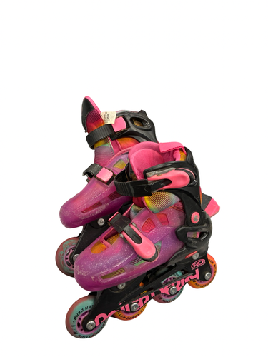 Used RollerDerby ADJUSTABLE Child Rec Fitness Skates Pink Adjustable 11682-S000139097