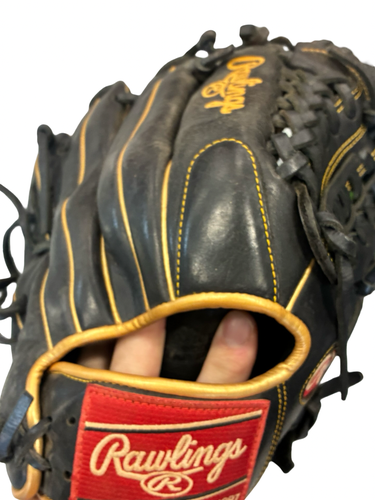 Used Rawlings R9 SERIES BB/SB Glove RH Throw Black 11 3/4" 11682-S000140188