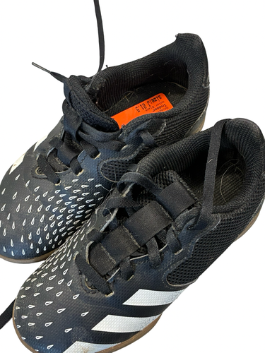 Used Adidas Soccer Indoor Shoes Black Junior 01.5 11682-S000140237