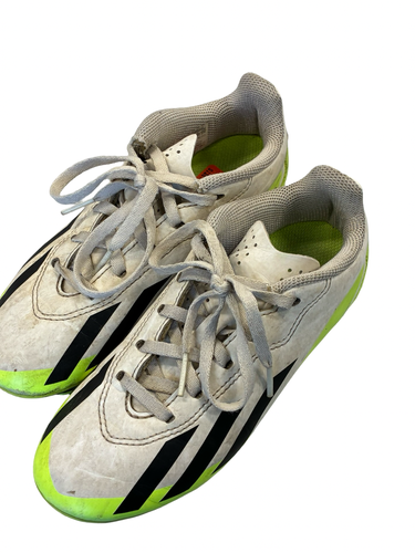 Used Adidas Soccer Cleats White Junior 01.5 11682-S000140236