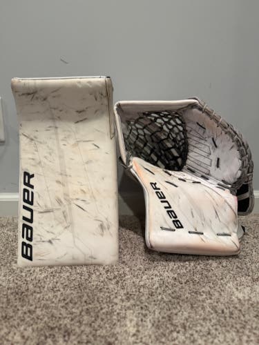 2024 Glove and Blocker Combo Bauer Supreme Shadow Regular (Used)