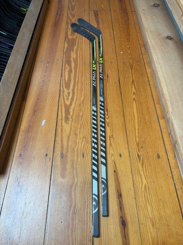 2- PACK Senior Warrior Alpha LX Pro Left Hand Hockey Stick Toe Pattern 85 Flex Pro Stock (New)